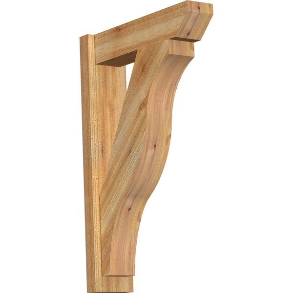 Ekena Millwork Funston Slat Rough Sawn Outlooker, Western Red Cedar, 6"W x 22"D x 34"H OUT06X22X34FST06RWR - main